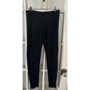 Black Zipper Ankle Leggings Women's Medium NWOT